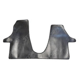 1pc Front Rubber Floor Mats Black For Vw Transporter T6.1 2019 - 2024