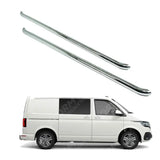 2.4 Inch Stainless Steel STX Style Sportline Side Bars For Vw Transporter T5 / T6 Swb 2003-2023