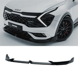 Kia Sportage MK5 GT Line 2021-2025 Front Splitter Lip In Gloss Black