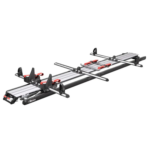 3.1M Safestow4 Silver Double Ladder For Ford Transit Custom 2013-2023