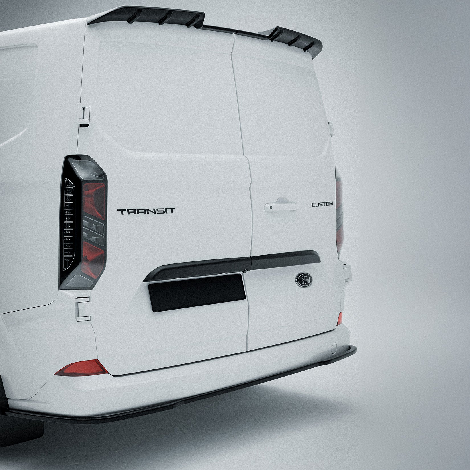 Ford Transit Custom MK2 2024+ Rear Threshold Camera Cover In Gloss Black