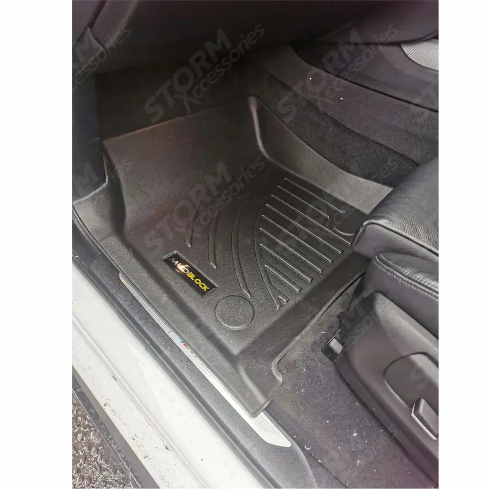 3d Fully Tailored Mats 3-pc In Black Mudblock For Bmw X5 F15 2013-2018