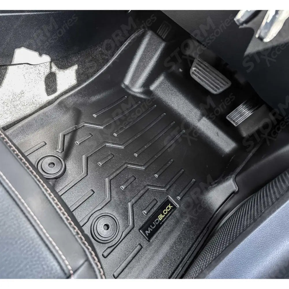 3d Tailored Mud Mats Black Mudblock For Ford Ranger & Raptor & Vw Amarok 2023 On