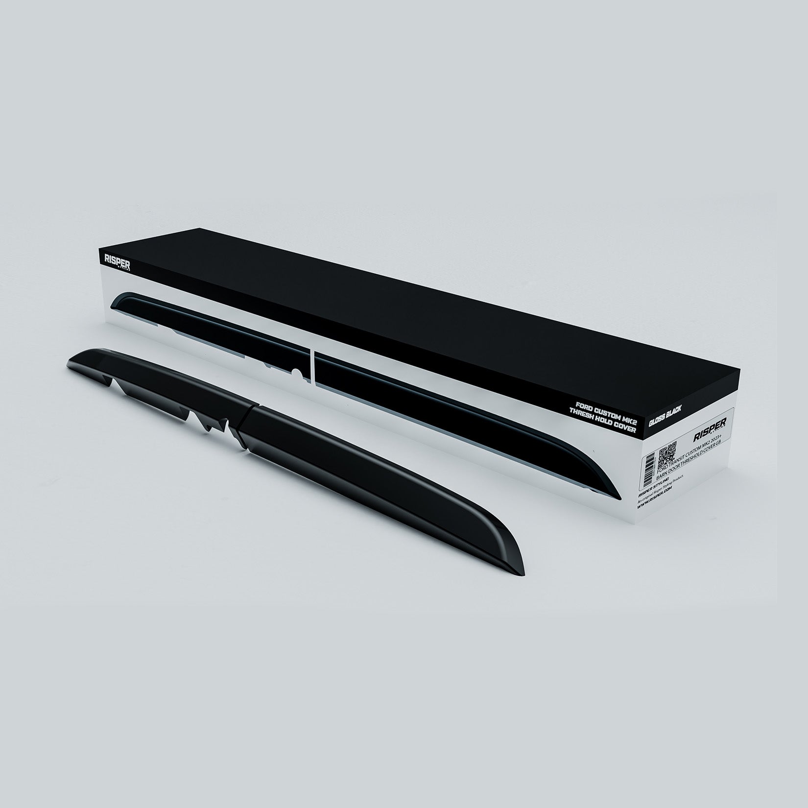 Ford Transit Custom MK2 2024+ Rear Threshold Camera Cover In Gloss Black