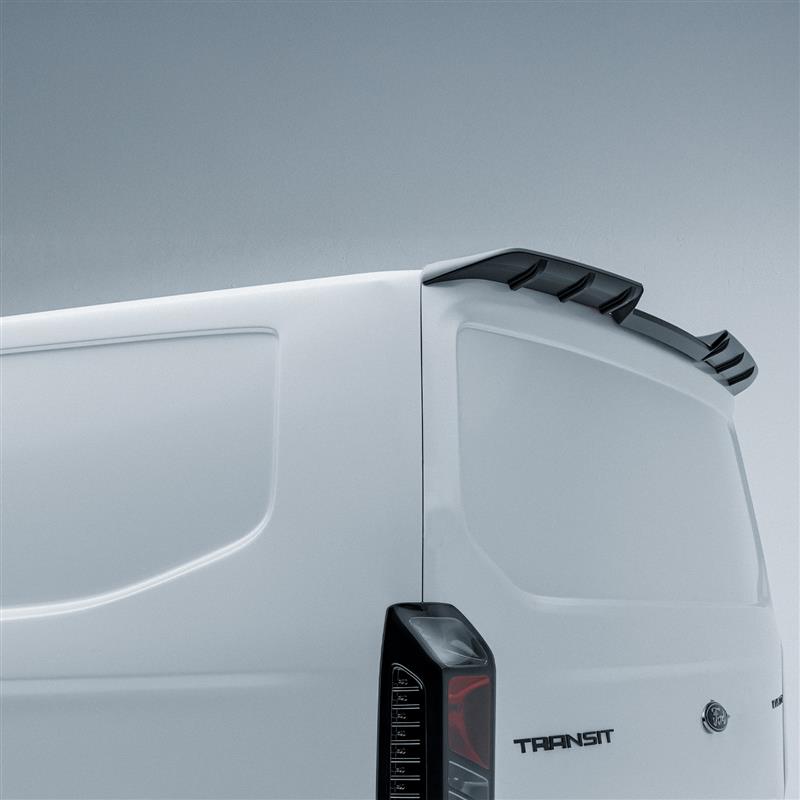 Ford Transit Custom 2023+ Rear Tailgate Spoiler In Gloss Black