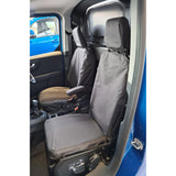 Ford Transit Courier 2023+ Driver & Folding Passenger Tailored Waterproof Seat Covers in Black