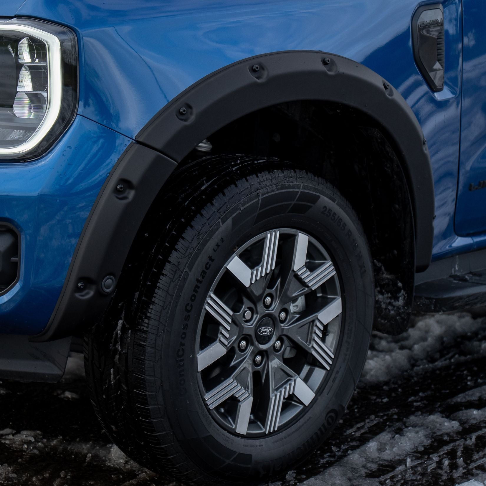 Ford Ranger 2023 On Double Cab EGR Wheel Arch Kit Bolt Look Matt Black Finish - 6 Pcs