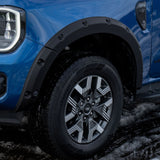 Ford Ranger 2023 On Double Cab EGR Wheel Arch Kit Bolt Look Matt Black Finish - 6 Pcs