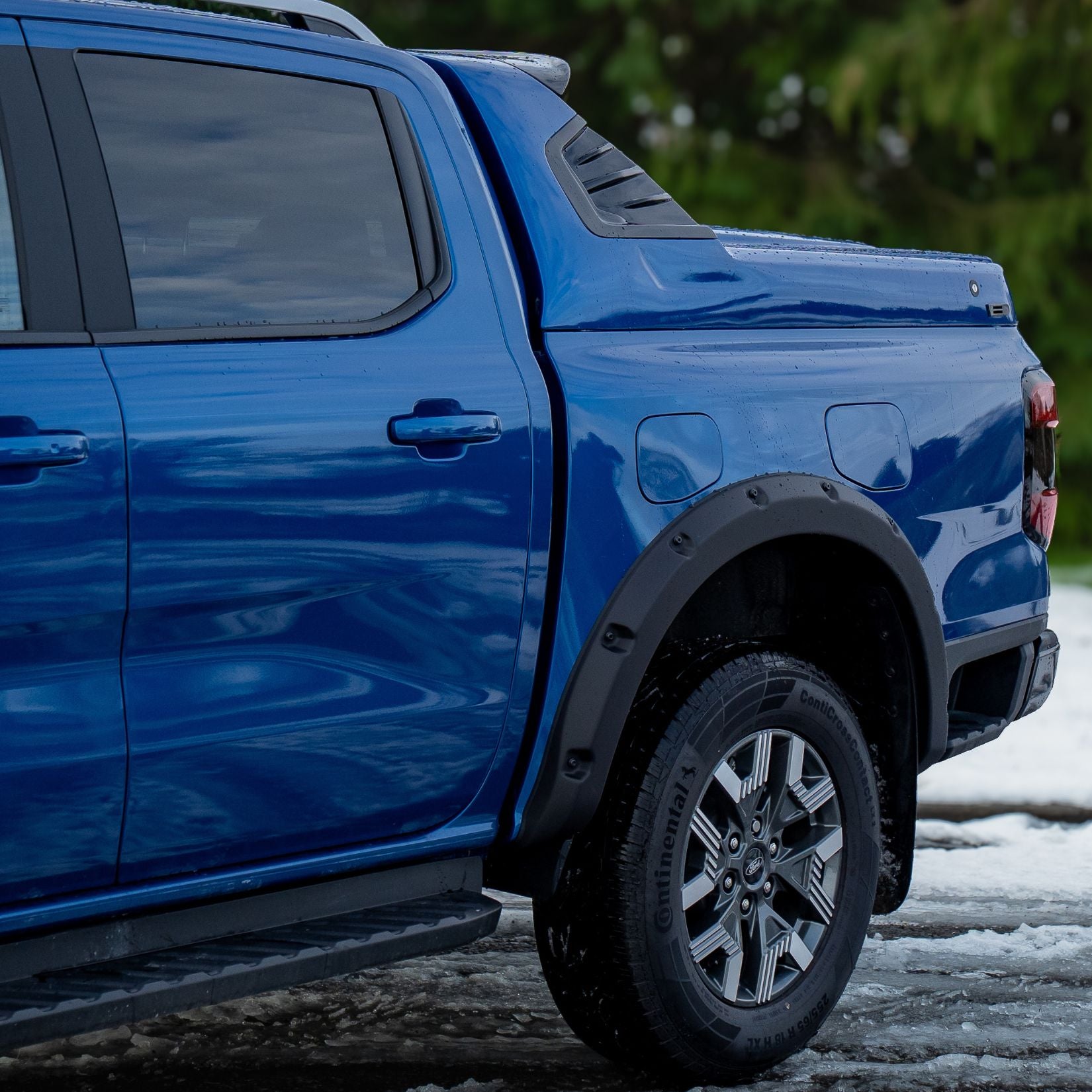 Ford Ranger 2023 On Double Cab EGR Wheel Arch Kit Bolt Look Matt Black Finish - 6 Pcs