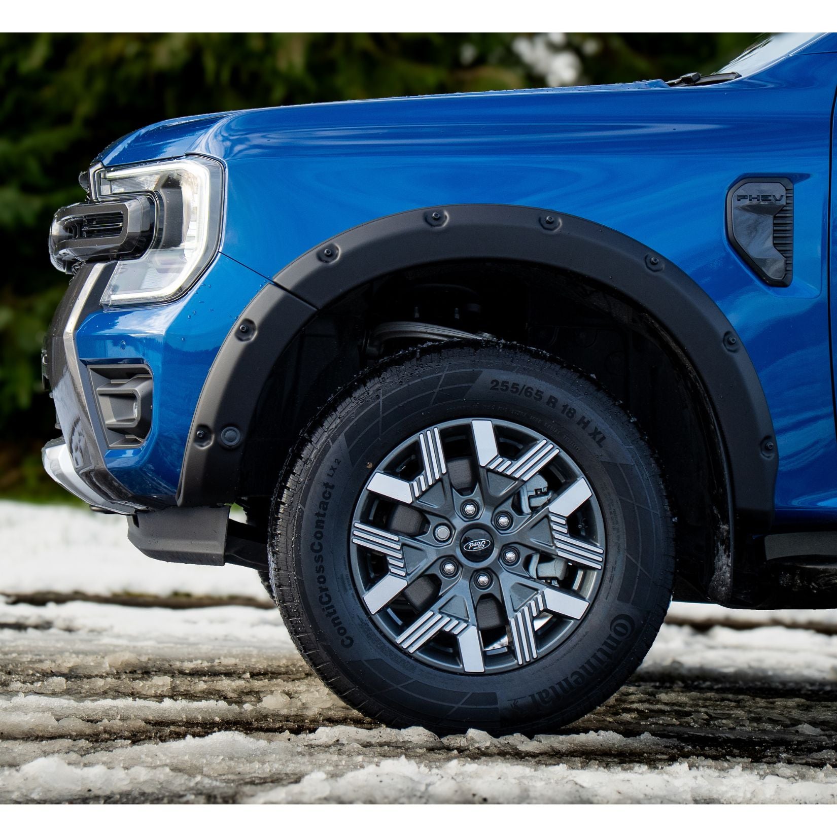 Ford Ranger 2023 On Double Cab EGR Wheel Arch Kit Bolt Look Matt Black Finish - 6 Pcs