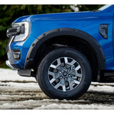 Ford Ranger 2023 On Double Cab EGR Wheel Arch Kit Bolt Look Matt Black Finish - 6 Pcs