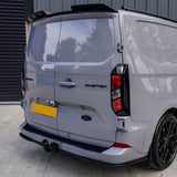 Ford Transit Custom MK2 2024 on V1 Rear Spoiler In Gloss Black For Barn Door
