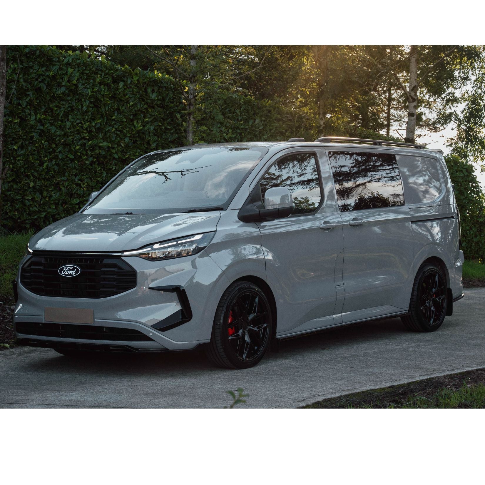 Ford Transit Custom MK2 2024 on LWB Full Low Line Aero Kit V1 In Gloss Black