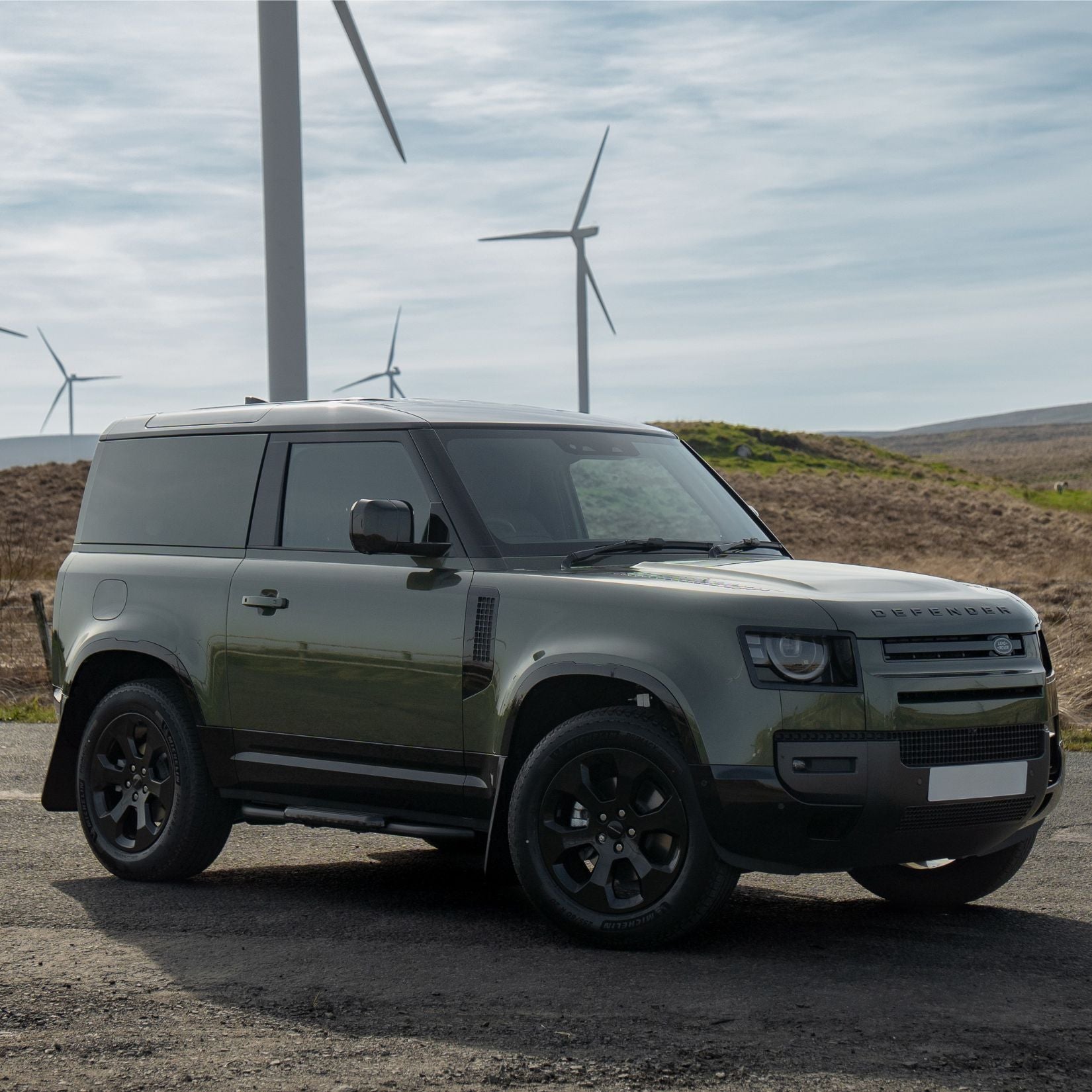 Land Rover Defender L663 90 & 110 2020 Oem Style Classic Mud Flaps - 4pcs - Black