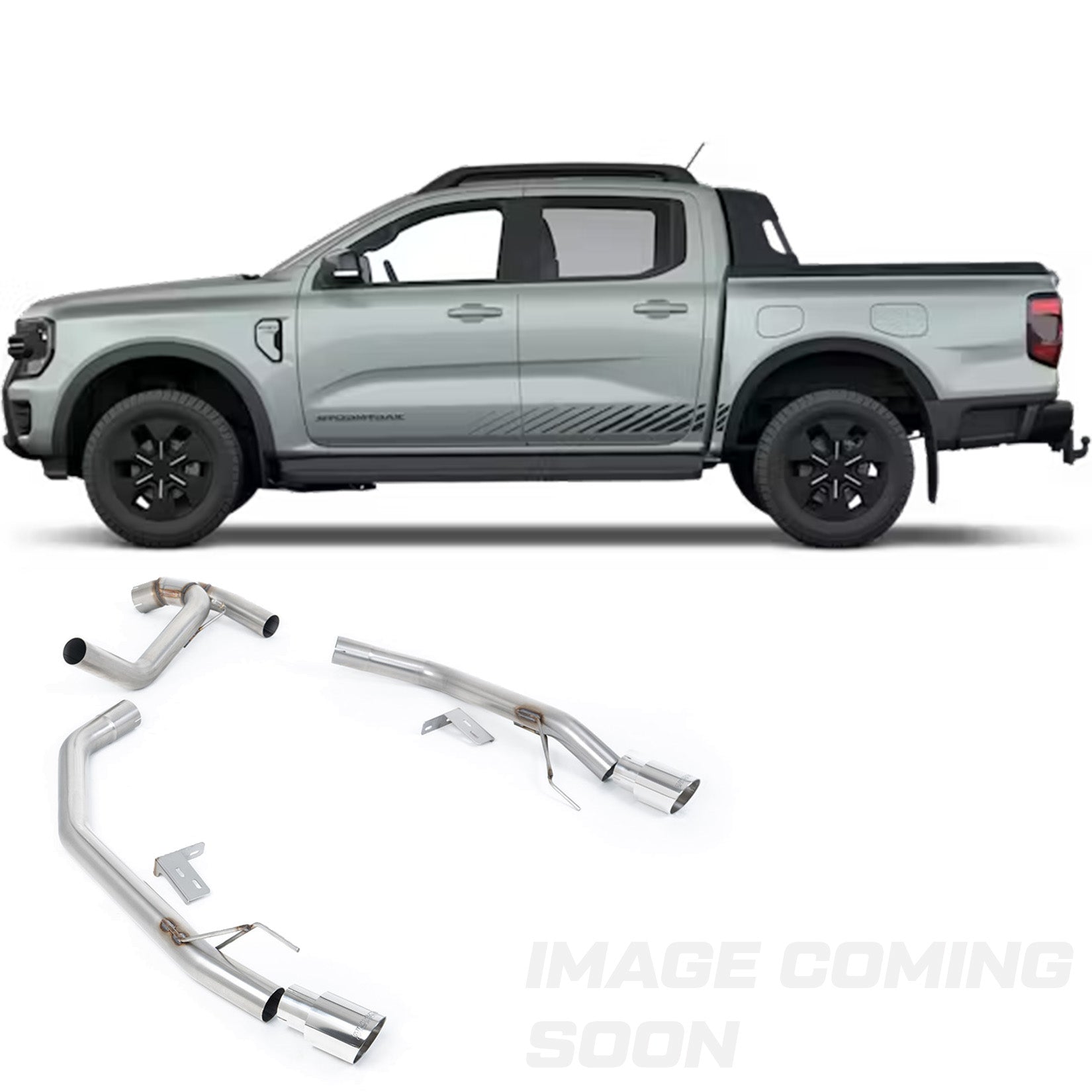 Ford Ranger T9 2.3 PHEV (281PS) Milltek Downpipe Back Raptor Style Exhaust System