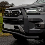 Toyota Hilux Mk8 2016 On Stx Powder Coated Spoiler Bar - 70mm - Black