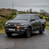 Toyota Hilux Mk8 2016 On Stx Powder Coated Spoiler Bar - 70mm - Black