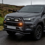 Toyota Hilux Mk8 2016 On Stx Powder Coated Spoiler Bar - 70mm - Black