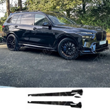 BMW X7 G07 LCI 2023+ Side Skirts In Gloss Black