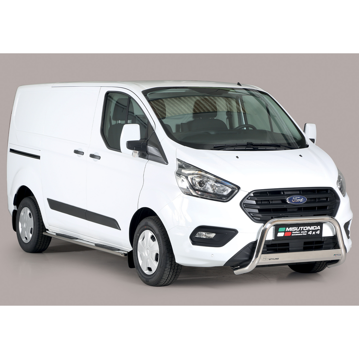 Ford Transit Custom 2018 - 2024 - Misutonida Ec Approved Front A-bar - 63mm - Stainless Finish