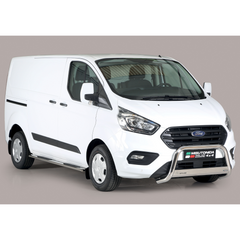 Ford Transit Custom 2018 On Misutonida Ec Approved Front A-bar - 63mm - Stainless Finish
