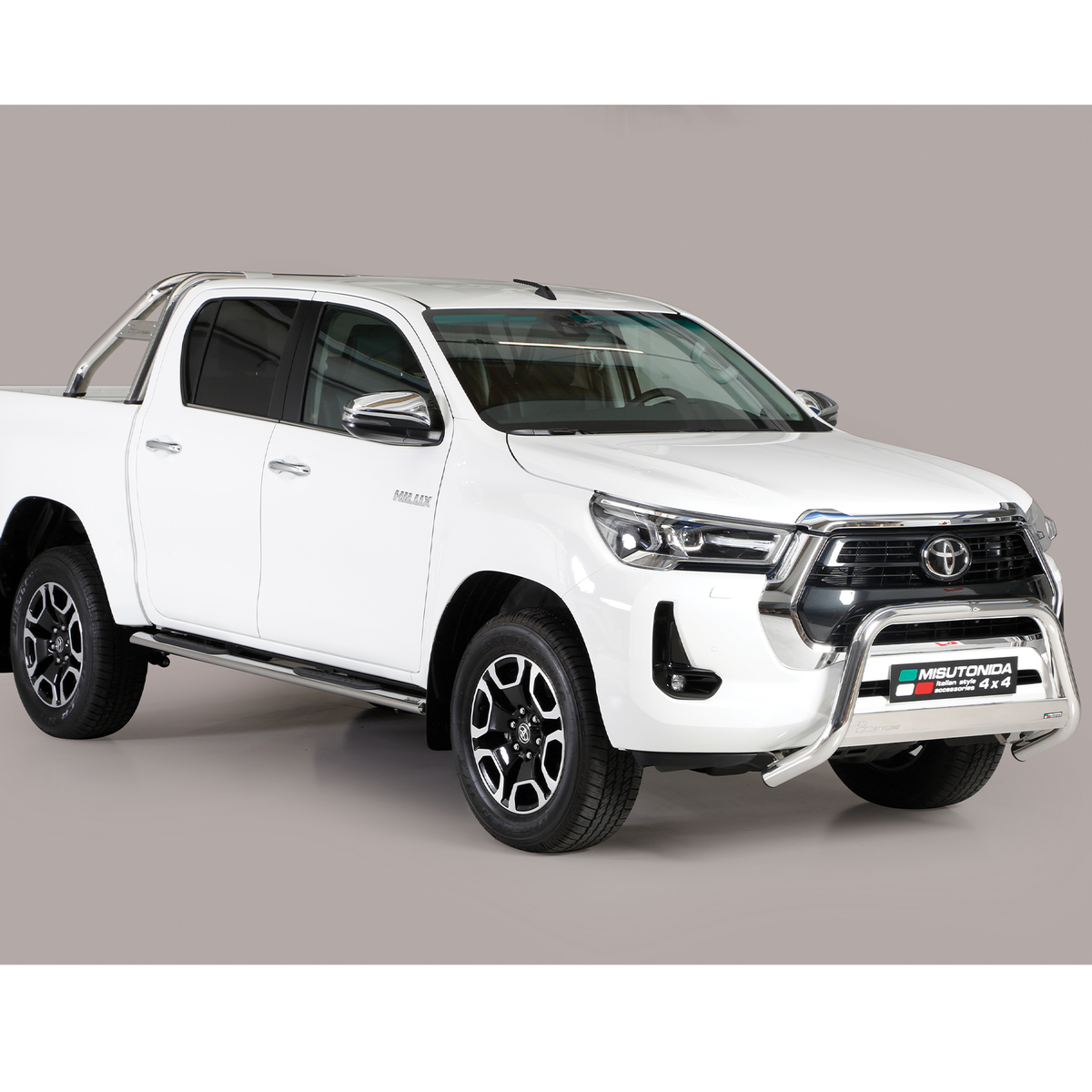 Toyota Hilux 2020 On Misutonida Eu Approved Front A Bar 63mm Stainless Finish