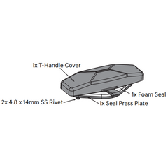 Replacement Egr Aluminium Tonneau Cover T-Handle Install Kit