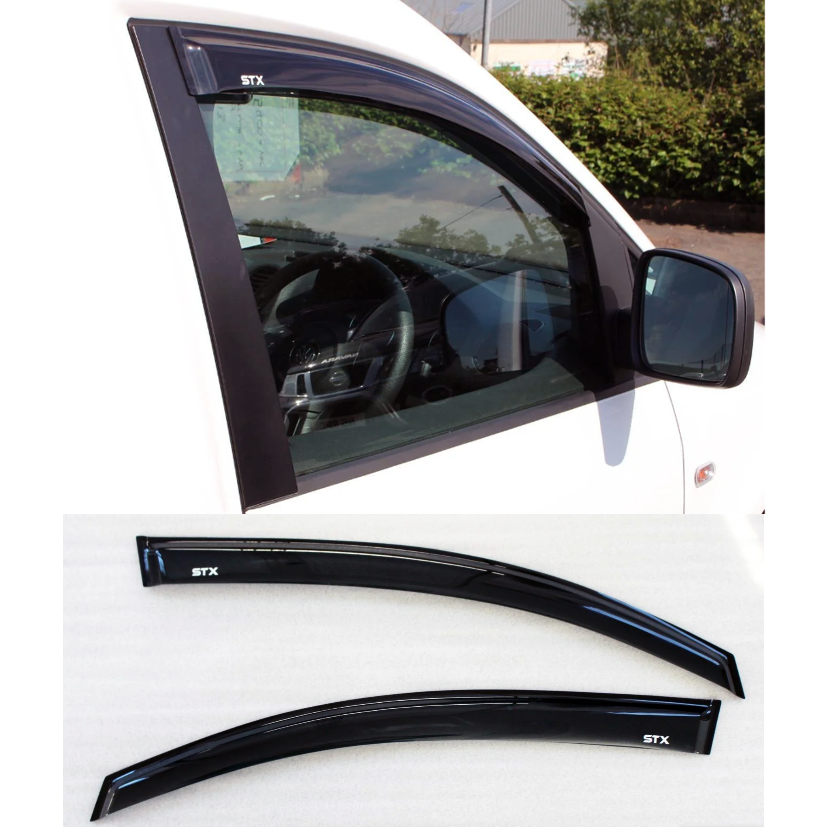 D013 Vw Caddy 2005 On Stx Wind Deflectors External Fit Storm