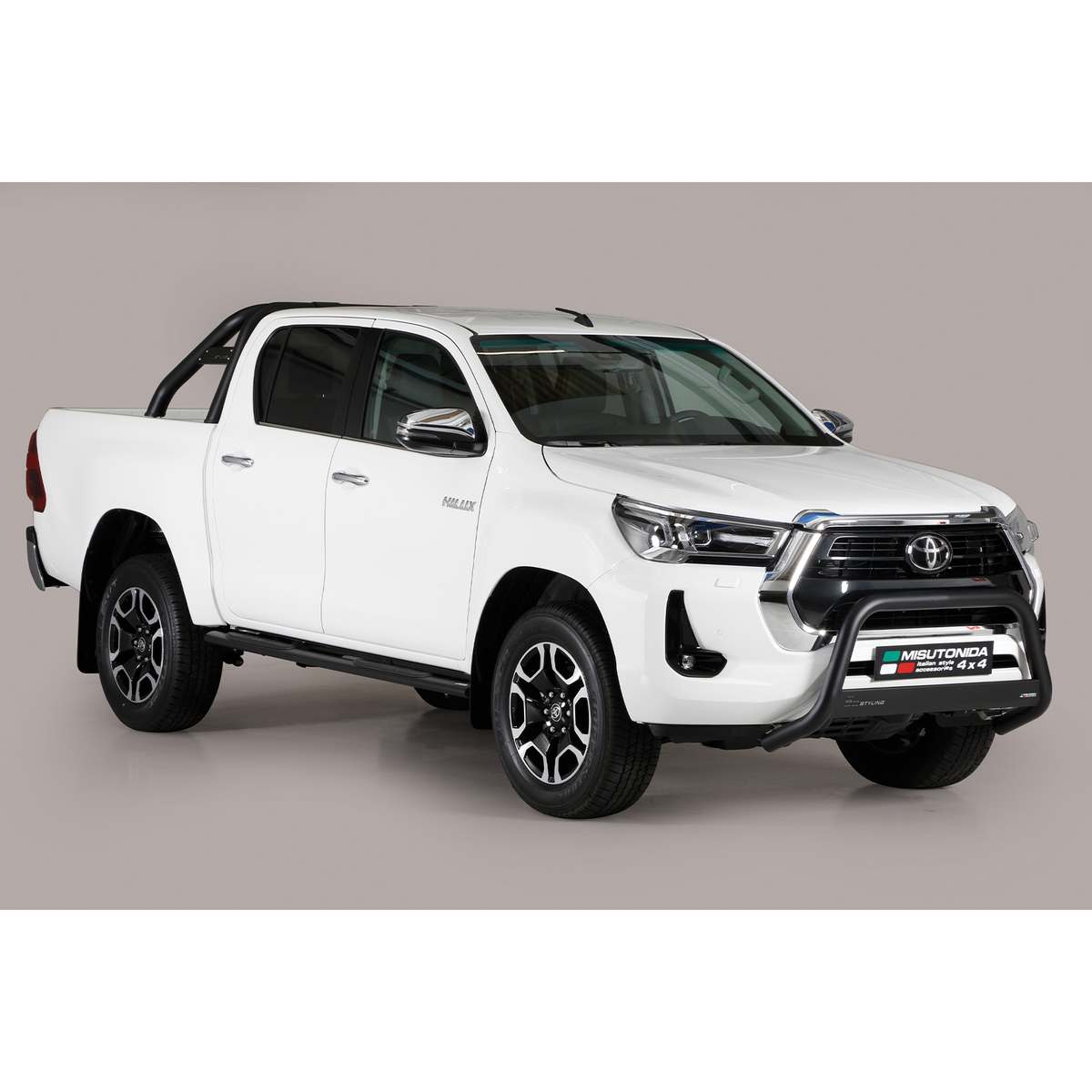 Toyota Hilux 2021 On Misutonida Ec Approved Front Bar In Black - 63mm