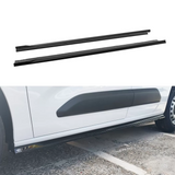 Citroen Berlingo SWB Mk3 / Peugeot Partner SWB Mk3 / Opel Combo E SWB - Side Skirts Extensions in Gloss Black