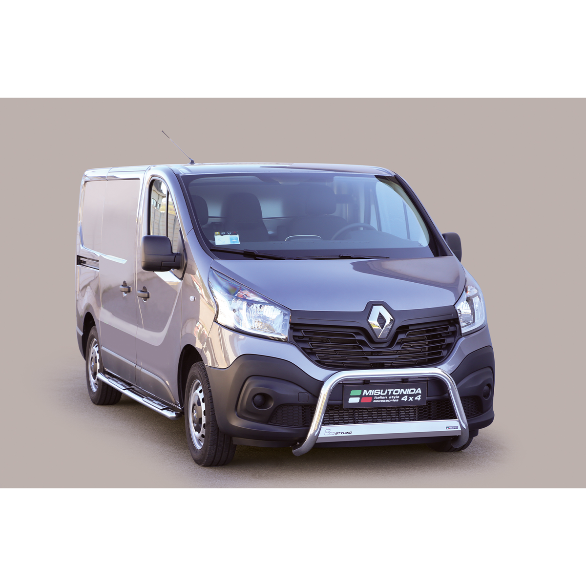 Renault Trafic 2014 On Misutonida Eu Approved Front A-bar - 63mm - Stainless Finish