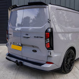 Ford Transit Custom MK2 2024 on Rear Bumper Splitter In Gloss Black 3 Piece
