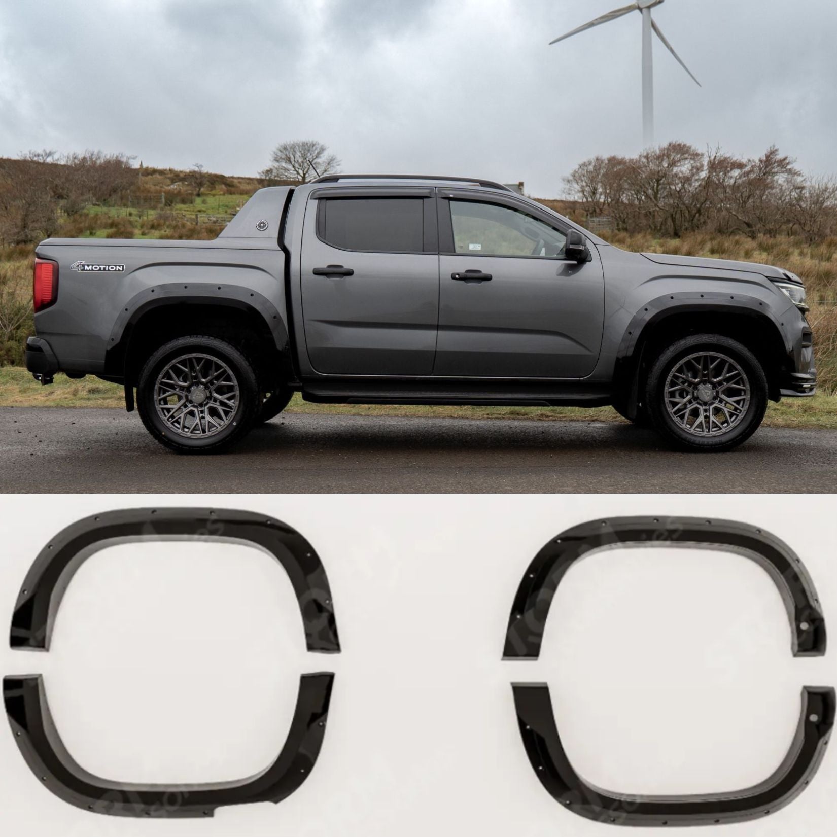 Volkswagen Amarok 2023+ Wide Trak Wheel Arch Set Gloss Black