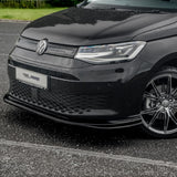 Vw Caddy 2021 On Front Bumper Spoiler Splitter Lip - Gloss Black