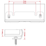 Van Master Atom Discreet R23 Reverse Light With Strobe