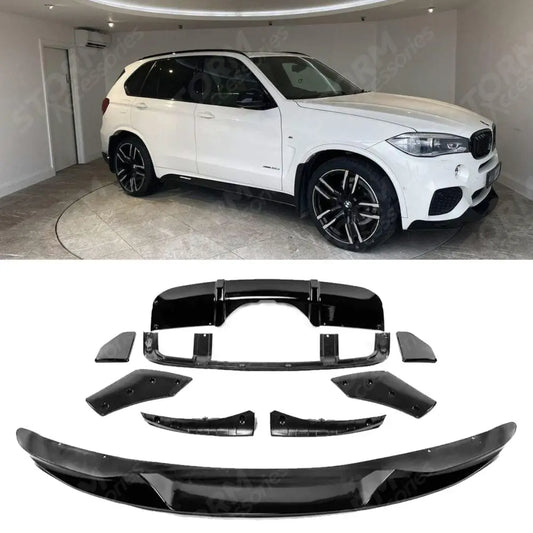 Aero Body Kit In Gloss Black For Bmw X5 F15 M-performance 2014-2018