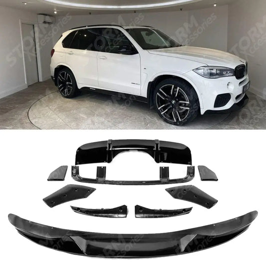 Aero Body Kit In Gloss Black For Bmw X5 F15 M-performance 2014-2018