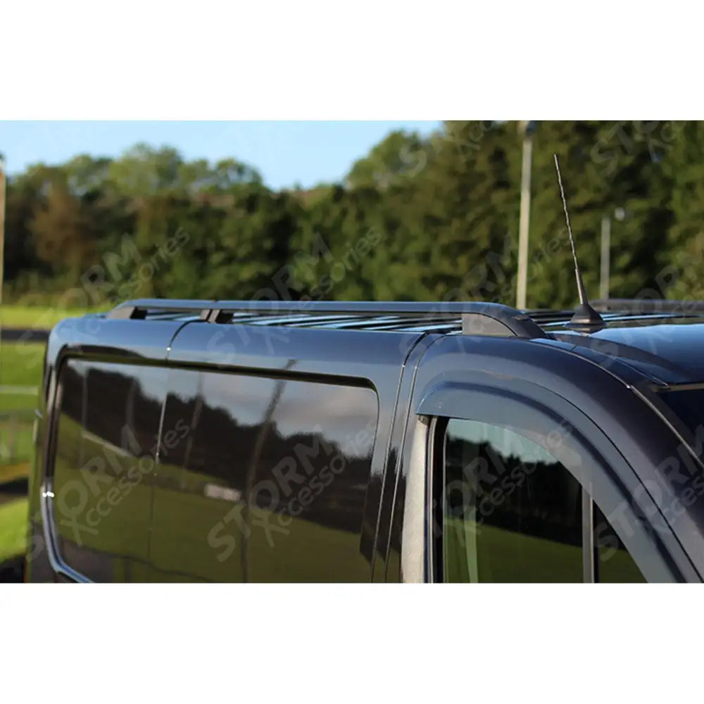 Aluminium Roof Bars Black For Renault Trafic - Vauxhall Vivaro - LWB 2014 On