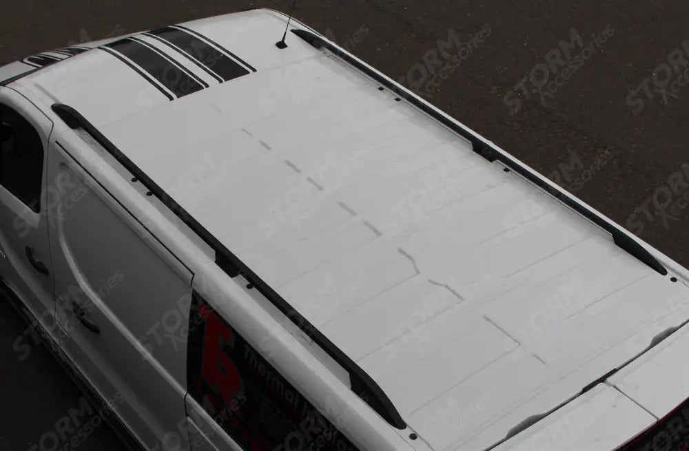 Aluminium Roof Bars Black For Renault Trafic - Vauxhall Vivaro - LWB 2014 On