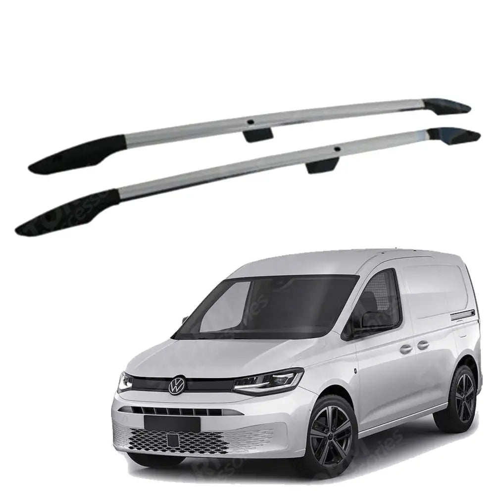 Aluminium Roof Bars In Silver For Vw Caddy SWB 2021 On