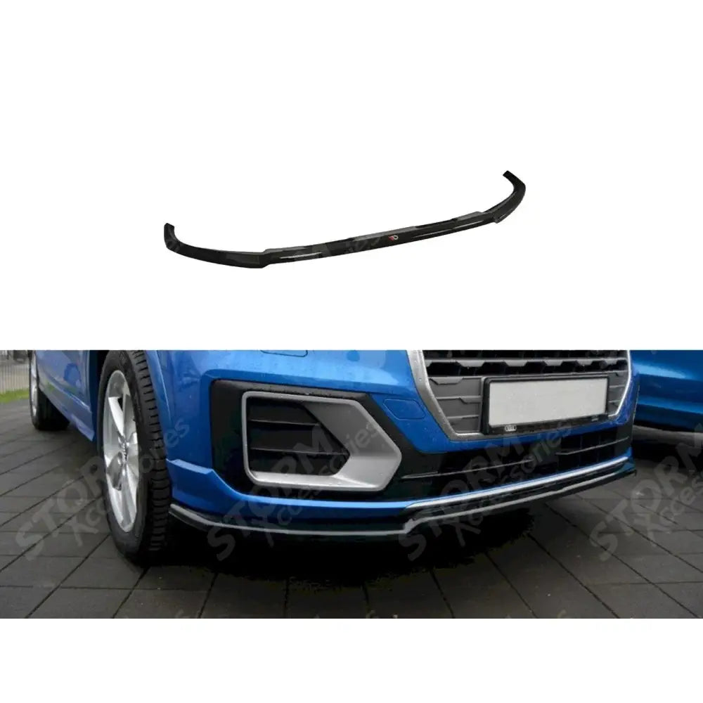 Audi Q2 Mk1 Sport 2016+ - Maxton Front Splitter Gloss Black