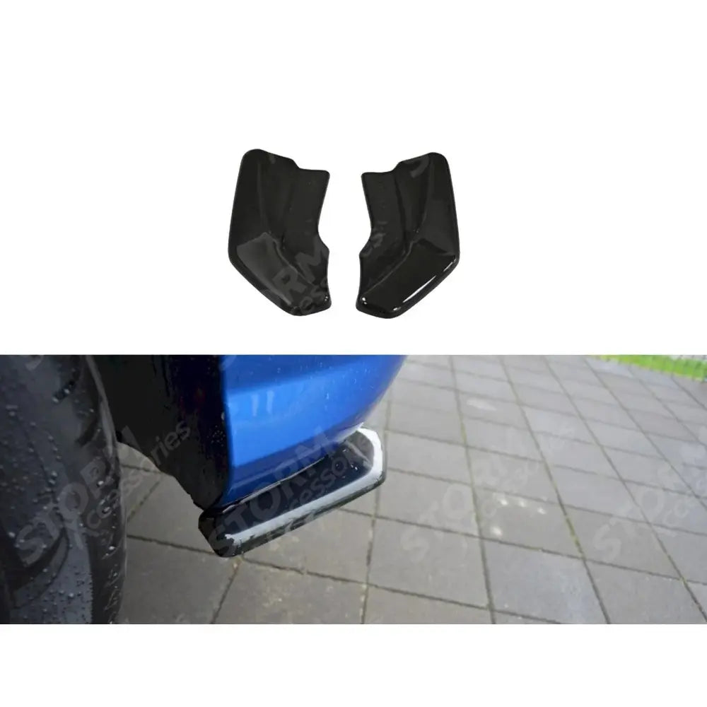 Audi Q2 Mk1 Sport 2016+ - Maxton Rear Side Splitters Gloss Black