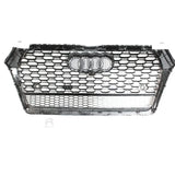 Audi Q5 / Sq5 2016-2019 'rsq5 Style' Honeycomb Grill In All Gloss Black