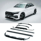 Audi Q8 S Line 2018-2023 Full Aero Low Line Kit In Gloss Black By Risper Styling