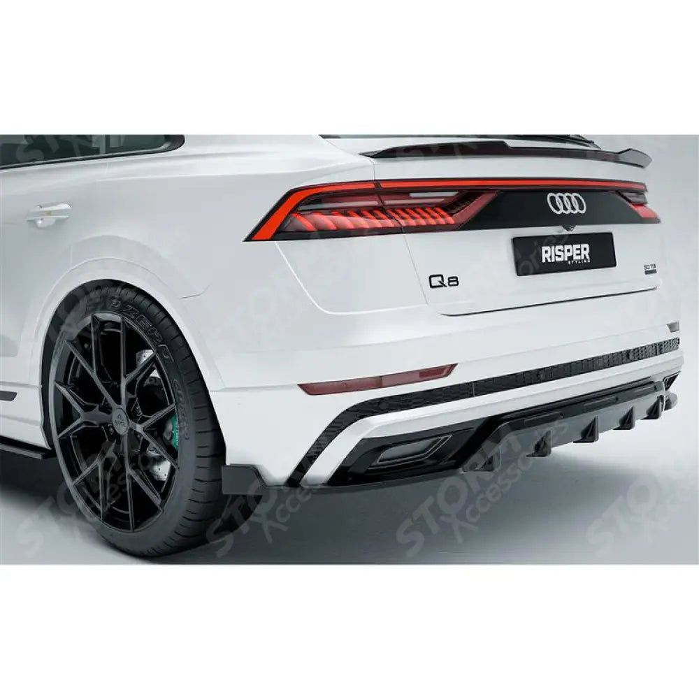 Audi Q8 S Line 2018+ Full Aero Low Line Kit In Gloss Black By Risper Styling