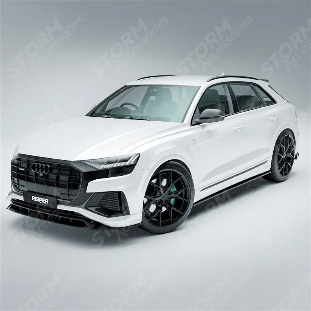 Audi Q8 S Line 2018+ Full Aero Low Line Kit In Gloss Black By Risper Styling