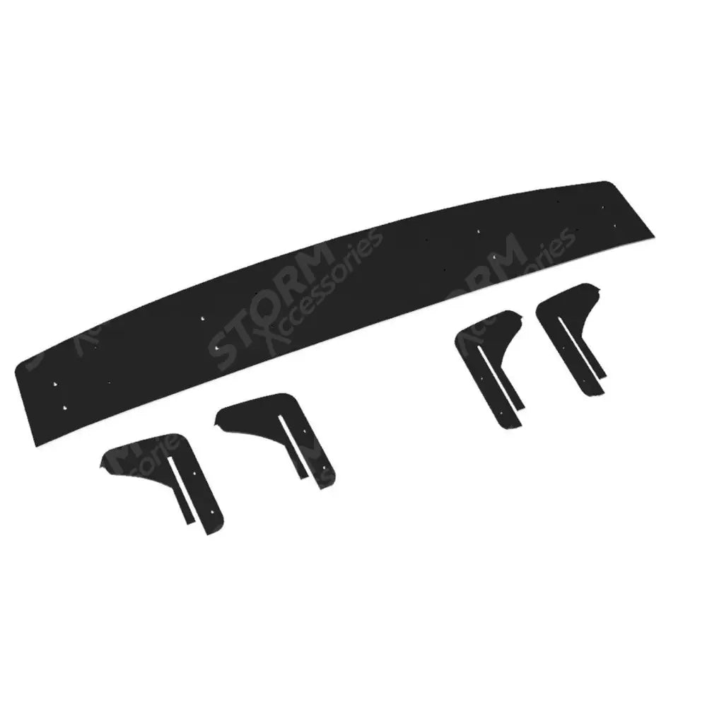 Audi Q8 S-line 2018 On Rear Blade Diffuser In Gloss Black