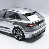 Audi Q8 S-line 2018 On Rear Blade Diffuser In Gloss Black