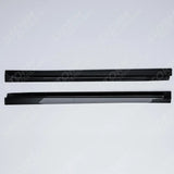 Audi Q8 S-line 2018 On Side Skirt Splitters 2 Piece In Gloss Black