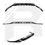 Audi Q8 S Line 2018+ Risper Front Splitter Lip - Gloss Black